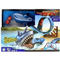 DRIM DISCOUNT Vehículos, Trenes Y Parkings-Pista Lanzadera Tiburón con Looping