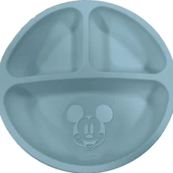 STOR Vajillas Infantiles-Plato compartimentos silicona Mickey Mouse
