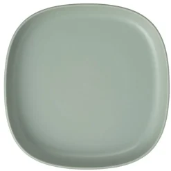 B.BOX Vajillas Infantiles-Plato de silicona 2 en 1 con compartimentos extraíbles Menta