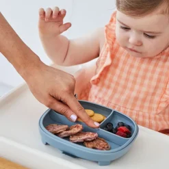 Plato de silicona 2 en 1 con compartimentos extraíbles Azul*B.BOX Hot