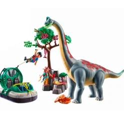 PLAYMOBIL Playmobil-Braquiosaurio con Aerodeslizador