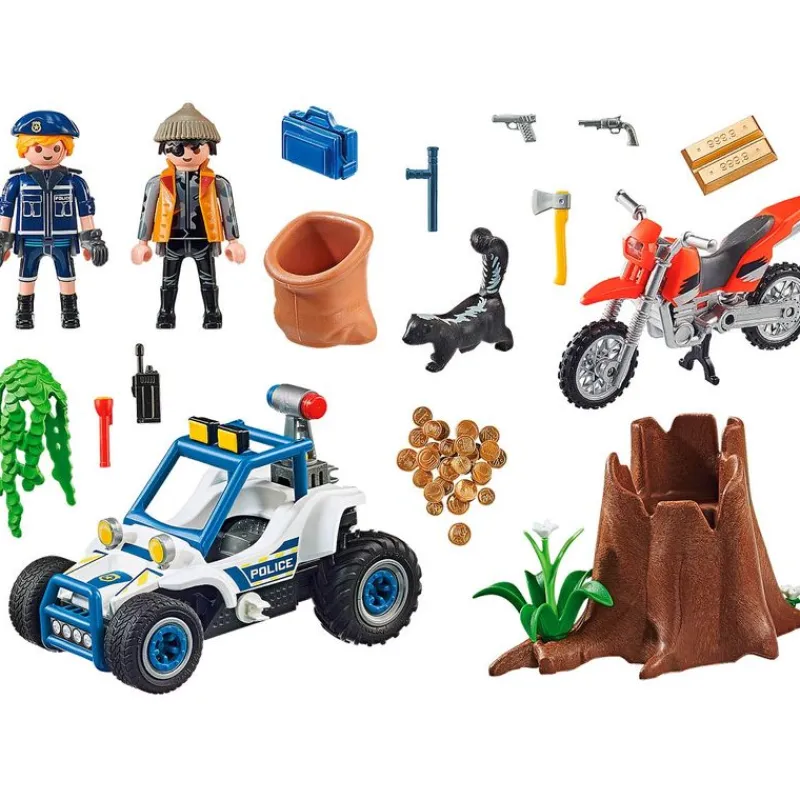 City Action Policía Persecución Tesoro*PLAYMOBIL Hot