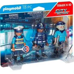 City Action Set Figuras Policía*PLAYMOBIL New