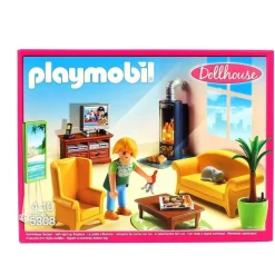 Dollhouse Sala de Estar con Fuego*PLAYMOBIL Outlet