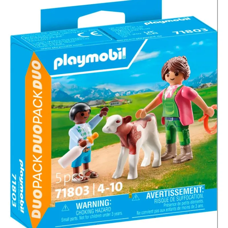 Duo Granjero con Ternero*PLAYMOBIL New