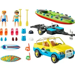 Family Fun Coche de Playa con Canoa*PLAYMOBIL New