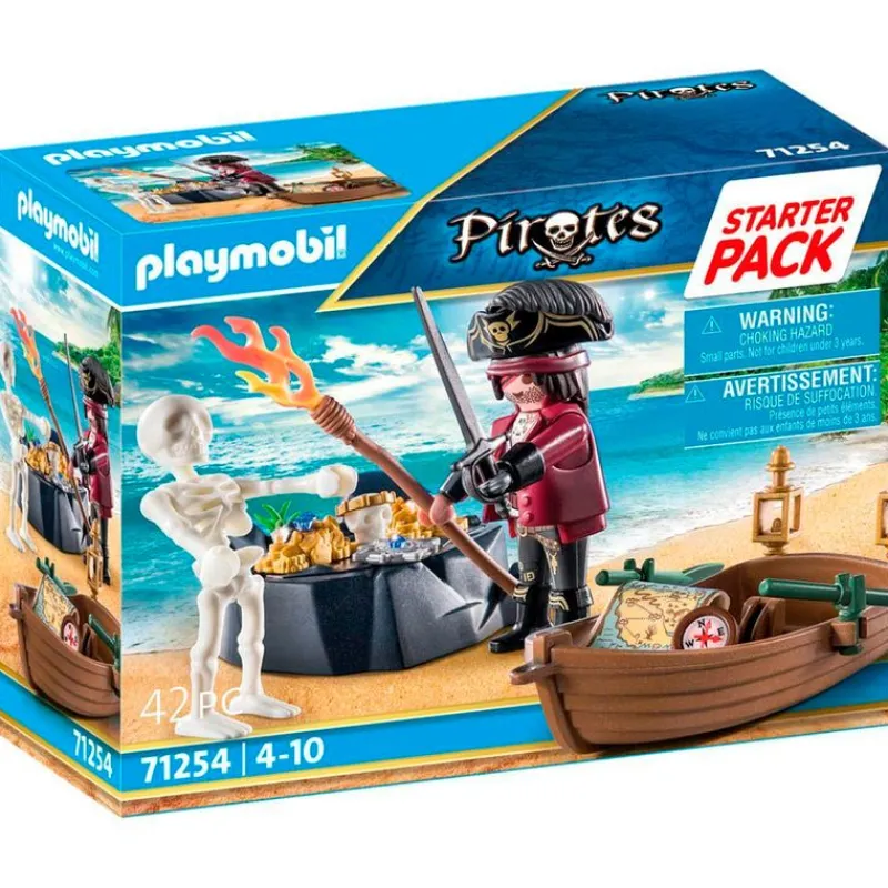 PLAYMOBIL Playmobil-Pirates Pirata con Bote de Remos