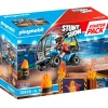 PLAYMOBIL Playmobil-Starter Pack Quad con Rampa de Fuego