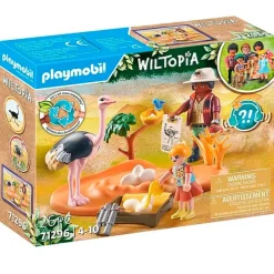 PLAYMOBIL Playmobil-Wiltopia Cuidador de Avestruces