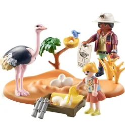 PLAYMOBIL Playmobil-Wiltopia Cuidador de Avestruces