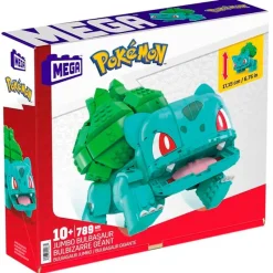 MATTEL Puzzles Y Construcciones-Pokémon Construcción Bulbasaur Gigante