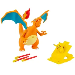 BIZAK Figuras Videojuegos|Figuras Y Figuras De Acción-Pokémon DX Charizard Electronico Vs. Pikachu