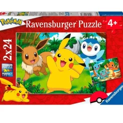 RAVENSBURGER Puzzles Y Construcciones-Pokémon Puzzle 2x24 Piezas