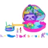 MATTEL Muñecas-Polly Pocket Estuche Familia Perezosos 2 en 1