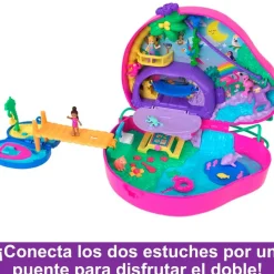 MATTEL Muñecas-Polly Pocket Estuche Familia Perezosos 2 en 1