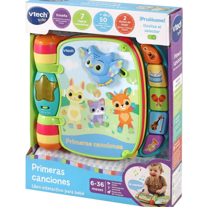 VTECH Primera Infancia Y Preescolar-Primeras Canciones Libro Azul