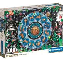 CLEMENTONI Puzzles Y Construcciones-Puzzle Cartas Astrológica 1000 Piezas