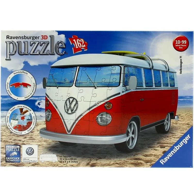 RAVENSBURGER Puzzles Y Construcciones-Puzzle Furgoneta Volkswagen 3D