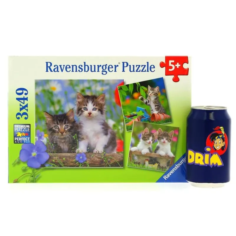Puzzle Gatitos Atigrados 3 x 49 Piezas*RAVENSBURGER Sale
