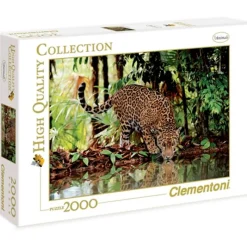 CLEMENTONI Puzzles Expertos: Más De 1000 Piezas-Puzzle Leopardo 2000 Piezas
