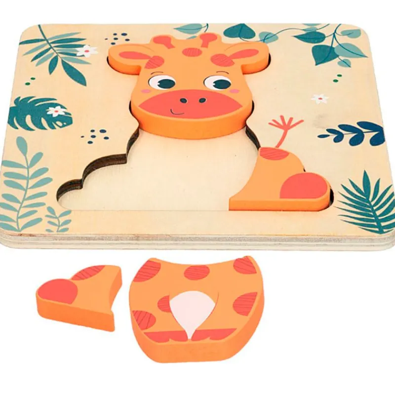 Puzzle Madera 3D Animal Surtido*COLOR BABY Outlet