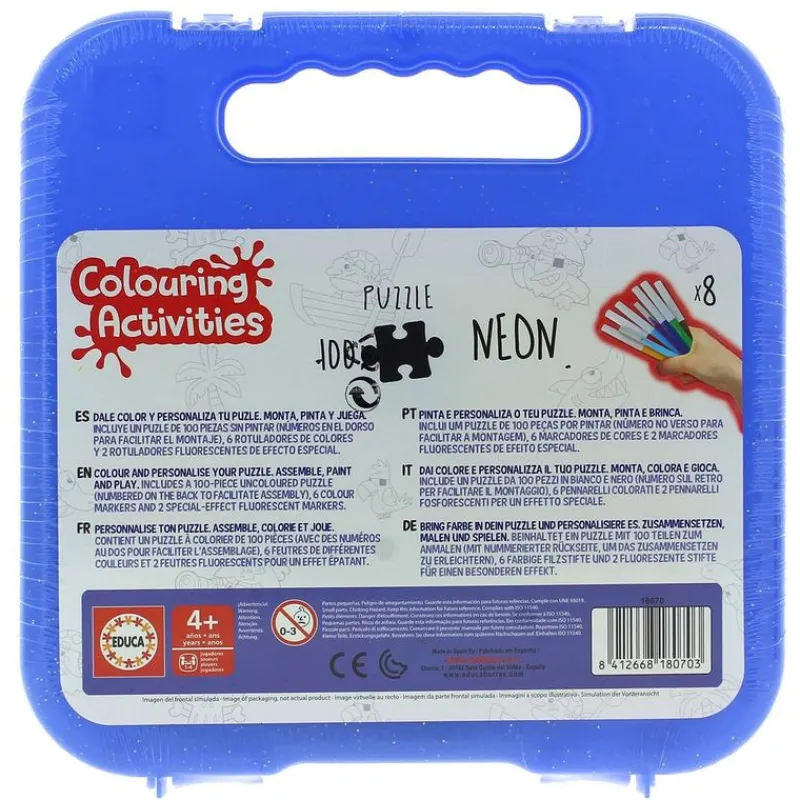 Puzzle Piratas para Pintar 100 Piezas*EDUCA Best