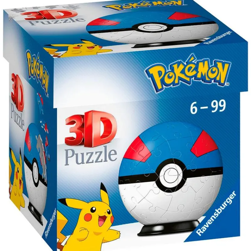 RAVENSBURGER Puzzles Y Construcciones-Puzzle Pokéball 3D Surtido
