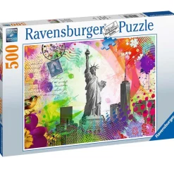 RAVENSBURGER Puzzles Y Construcciones-Puzzle Postal Nueva York 500 Piezas