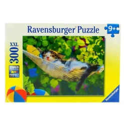 RAVENSBURGER Puzzles Y Construcciones-Puzzle Siesta Gatuna de 300 Piezas XXL