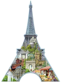 RAVENSBURGER Puzzles Y Construcciones-Puzzle Silueta Torre Eiffel