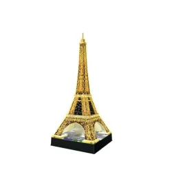 RAVENSBURGER Puzzles Y Construcciones-Puzzle Torre Eiffel Night 3D