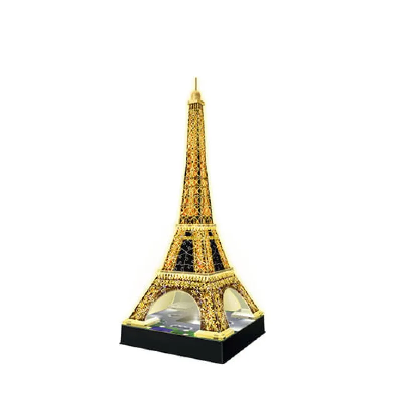 RAVENSBURGER Puzzles Y Construcciones-Puzzle Torre Eiffel Night 3D