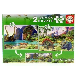 Puzzle 2x100 Dino World 2x100*EDUCA Sale