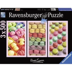 RAVENSBURGER Puzzles Expertos: Más De 1000 Piezas|Puzzles Y Construcciones-Puzzle 3x500 piezas Macaron