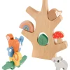 FISHER PRICE Juegos De Madera|Primera Infancia Y Preescolar-Árbol con Animales De Madera Montessori