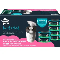 Recambio Sangenic pack de 6 unidades Twist & Click*TOMMEE TIPPEE Clearance