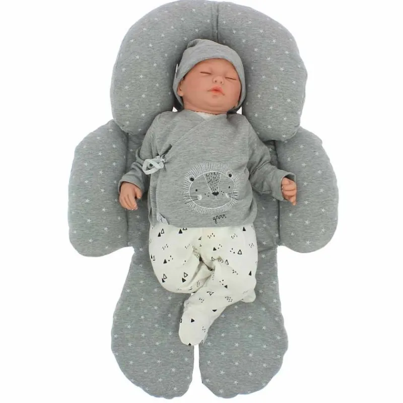 VADEBEBE Complementos Para El Descanso-Reductor Universal Gris estrellas blancas