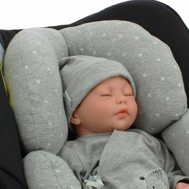 VADEBEBE Complementos Para El Descanso-Reductor Universal Gris estrellas blancas