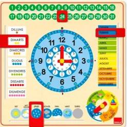 GOULA Juegos Y Juguetes Educativos|Artículos En Catalán-Reloj y Calendario Escolar Catalán