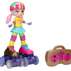 JAKKS PACIFIC Vehículos, Trenes Y Parkings|Coches Radio Control (R/C)-Rock N Rollerskate Rainbow Muñeca Patinadora R/C