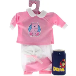 ROSA TOYS Muñecas-Ropita Bebé Pijama Rosa Osito