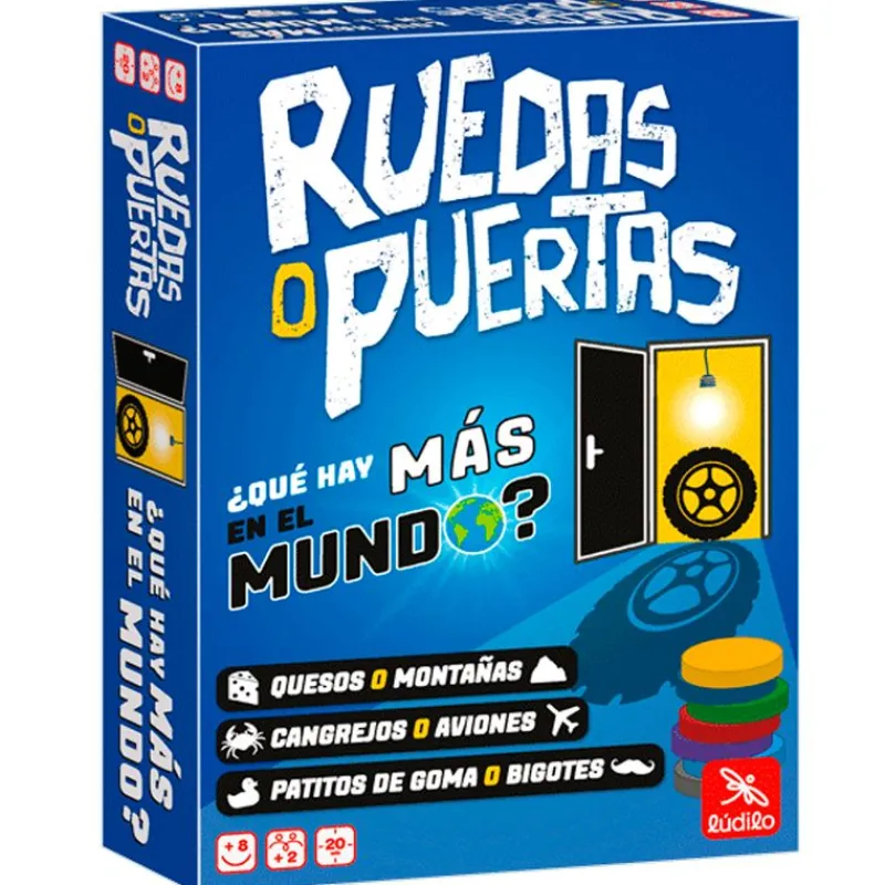 LÚDILO Amigos Y Familia-Ruedas o Puertas Juego de Cartas