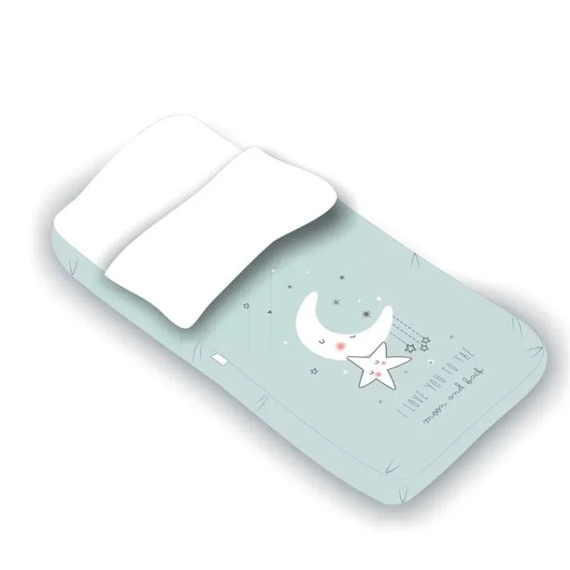 PIRULOS Ropa De Cuna|Juegos De Madera-Saco Nórdico para cuna 60x120 I Love Menta