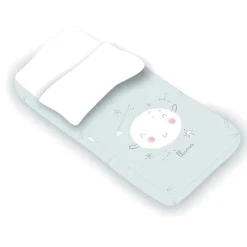 PIRULOS Ropa De Cuna|Juegos De Madera-Saco Nórdico para cuna 60x120 Luna menta