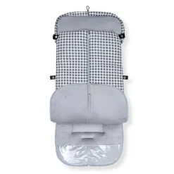 INTERBABY Sacos Y Colchonetas-Saco Universal Silla Paseo Vichy Gris