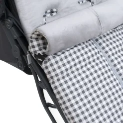 INTERBABY Sacos Y Colchonetas-Saco Universal Silla Paseo Vichy Gris