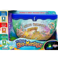 BIZAK Juegos Y Juguetes Educativos-Sea Monkeys Ocean Zoo Cofre Del Tesoro Con Luz
