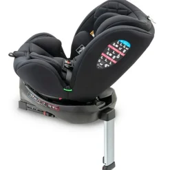 INTERBABY Sillas Con Isofix De 40 A 150 Cm (0 A 12 Años)-Sella 40-150cm Giratoria c/Pata Negra