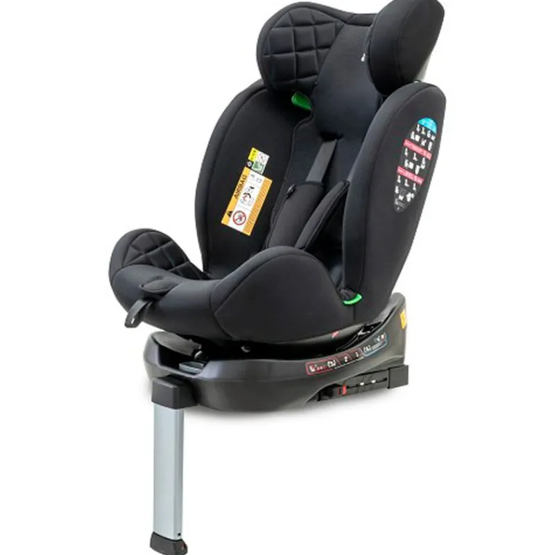INTERBABY Sillas Con Isofix De 40 A 150 Cm (0 A 12 Años)-Sella 40-150cm Giratoria c/Pata Negra
