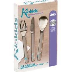 Set Cubiertos Inox Azul*KIOKIDS Clearance